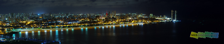 Recife by Night Panorama