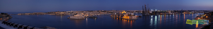 Birgu Night Panorama