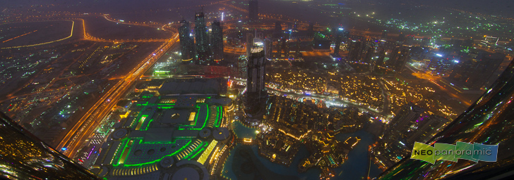 Dubai Night Panorama