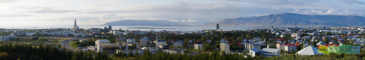 Reykjavik from the Perlan Panorama