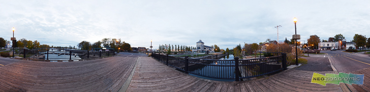 Lachine Canal Bridge Panorama